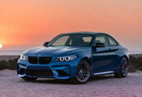 blue bmw m 3 coupe